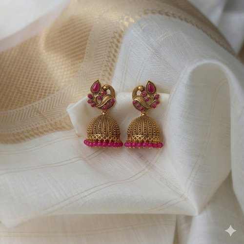 BANI PINK JHUMKA
