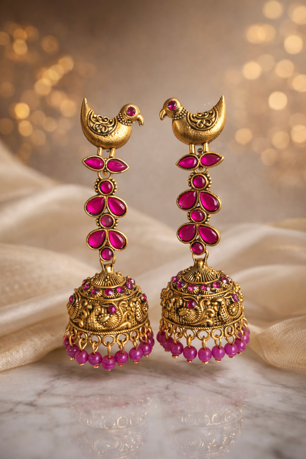 RAJMAYURI TEMPLE JHUMKA