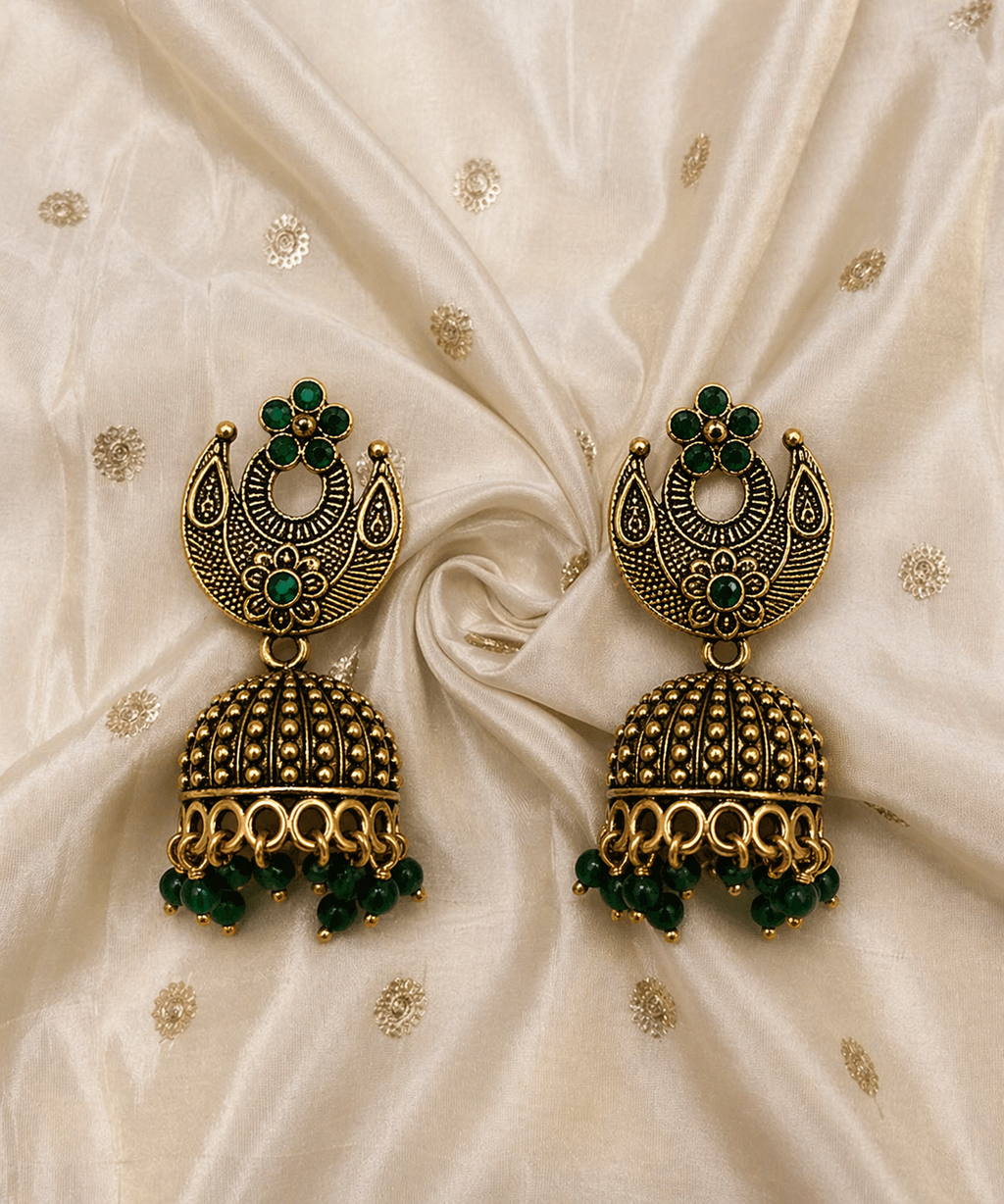 CHANDINI GREEN JHUMKA