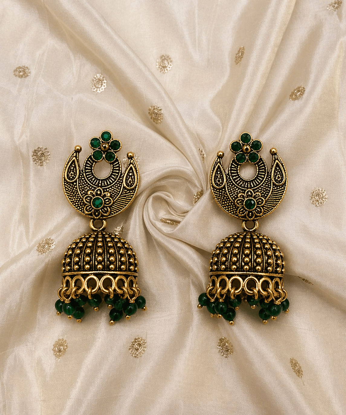 CHANDINI GREEN JHUMKA