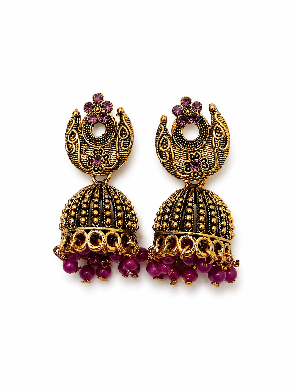 CHANDINI VIOLET JHUMKA